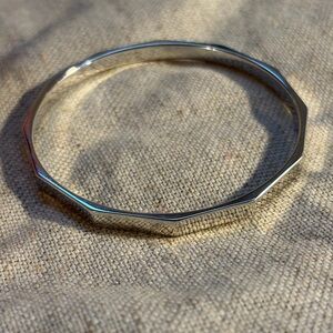 Monet Silver Geometric Bracelet